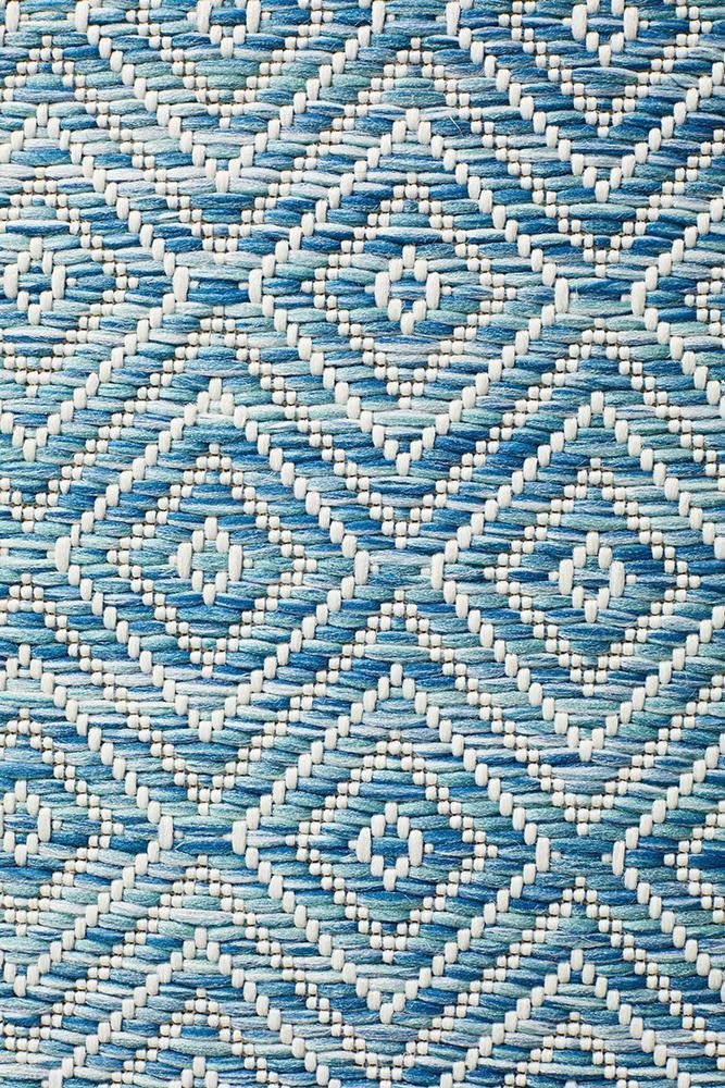 Courtyard Blue Indoor Outdoor Rug - Floorsome - Outdoor Rugs - TER - 5500 - BLU - 230X160 - Outdoor Rugs