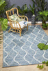 Courtyard Blue Indoor Outdoor Rug - Floorsome - Outdoor Rugs - TER - 5501 - BLU - 230X160 - Outdoor Rugs