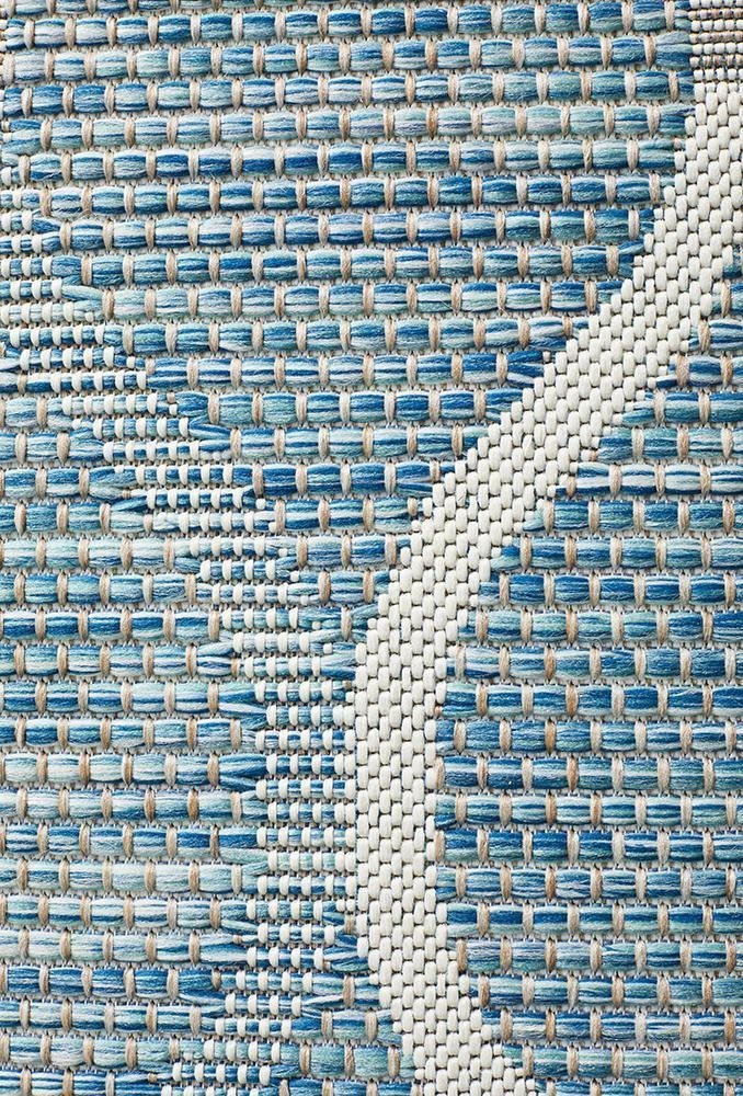 Courtyard Blue Indoor Outdoor Rug - Floorsome - Outdoor Rugs - TER - 5501 - BLU - 230X160 - Outdoor Rugs