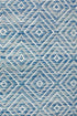Courtyard Blue Indoor Outdoor Runner Rug - Floorsome - Outdoor Rugs