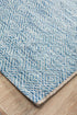 Courtyard Blue Indoor Outdoor Runner Rug - Floorsome - Outdoor Rugs