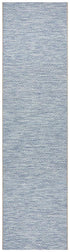 Courtyard Blue Indoor Outdoor Runner Rug - Floorsome - Outdoor Rugs