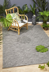 Courtyard Grey Indoor Outdoor Rug - Floorsome
