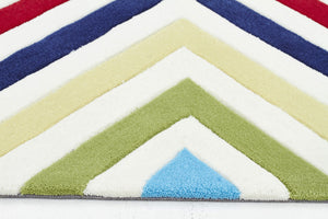 Cross Roads Design Rug Multi - Floorsome - Modern