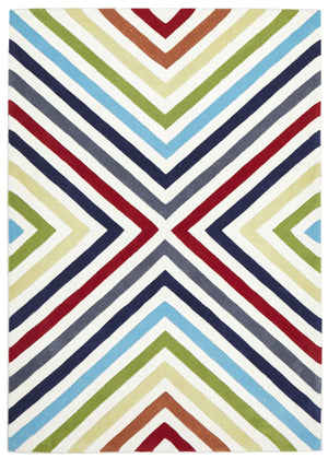 Cross Roads Design Rug Multi - Floorsome - Modern