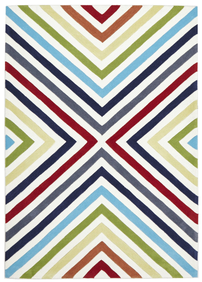 Cross Roads Design Rug Multi