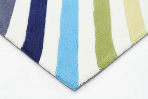 Cross Roads Design Rug Multi - Floorsome - Modern