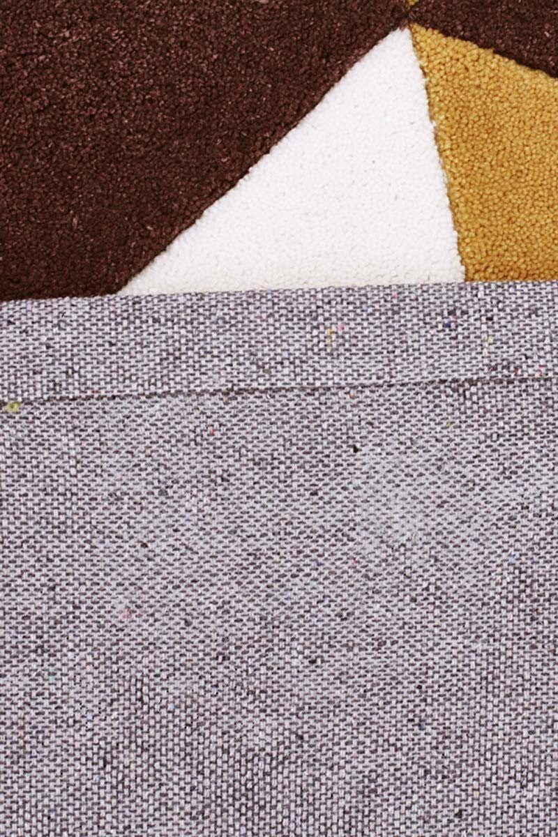 Cube Design Rug Yellow Brown White - Floorsome - Modern - HV - 647 - YELL - 165X115 - Modern