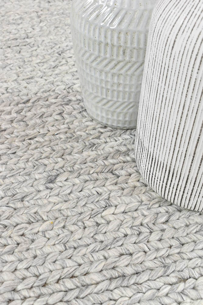 Cypress Fog Wool Rug - Floorsome - FLATWEAVE - SOL - FOG - 160X230 - FLATWEAVE