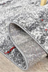 Dahlia 176 Grey Red Rug - Floorsome - MODERN - MILL - B176B - D.GREY - RED - 120X170 - MODERN