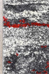 Dahlia 176 Grey Red Rug - Floorsome - MODERN - MILL - B176B - D.GREY - RED - 120X170 - MODERN