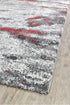 Dahlia 176 Grey Red Rug - Floorsome - MODERN - MILL - B176B - D.GREY - RED - 120X170 - MODERN