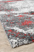 Dahlia 176 Grey Red Rug - Floorsome - MODERN - MILL - B176B - D.GREY - RED - 120X170 - MODERN