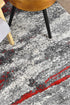Dahlia 176 Grey Red Rug - Floorsome - MODERN - MILL - B176B - D.GREY - RED - 120X170 - MODERN