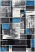 Dahlia 297 Dark Grey Turquoise Rug - Floorsome - MODERN - MILL - D297A - D.GREY - TURQ - 80X150 - MODERN