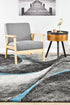 Dahlia 37 Dark Grey Turquoise - Floorsome - MODERN - MILL - D037A - GREY - TURQ - 80X150 - MODERN