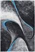 Dahlia 37 Dark Grey Turquoise - Floorsome - MODERN - MILL - D037A - GREY - TURQ - 80X150 - MODERN