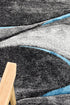 Dahlia 37 Dark Grey Turquoise - Floorsome - MODERN - MILL - D037A - GREY - TURQ - 80X150 - MODERN