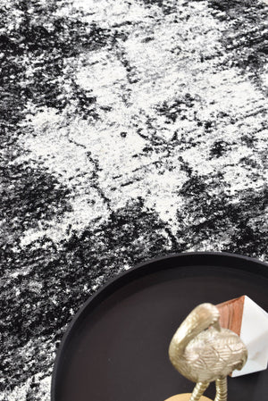 Dahlia 651 Black White Rug - Floorsome - MODERN