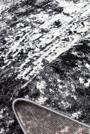 Dahlia 651 Black White Rug - Floorsome - MODERN