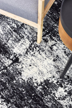 Dahlia 651 Black White Rug - Floorsome - MODERN