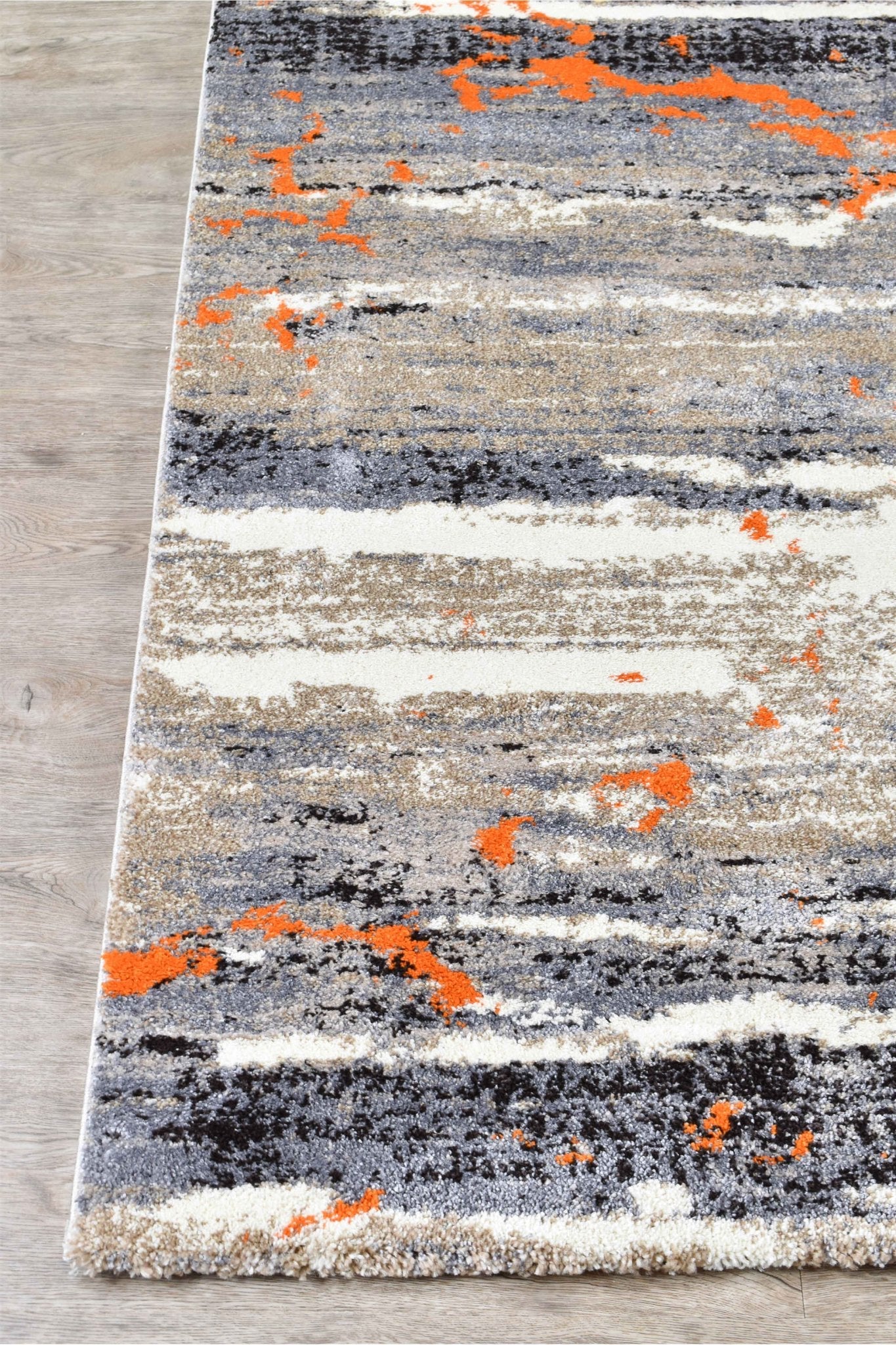 Dahlia 696 Beige Orange Rug - Floorsome - MODERN - MILL - B696A - D - GREY - ORAN - 80X150 - MODERN