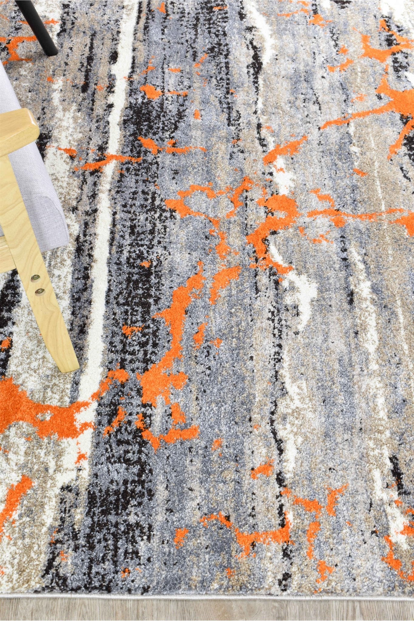 Dahlia 696 Beige Orange Rug - Floorsome - MODERN - MILL - B696A - D - GREY - ORAN - 80X150 - MODERN