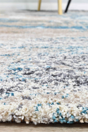 Dahlia 854 Beige Turquoise Rug - Floorsome - MODERN