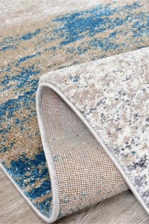 Dahlia 854 Beige Turquoise Rug - Floorsome - MODERN