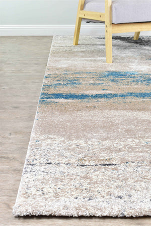 Dahlia 854 Beige Turquoise Rug - Floorsome - MODERN