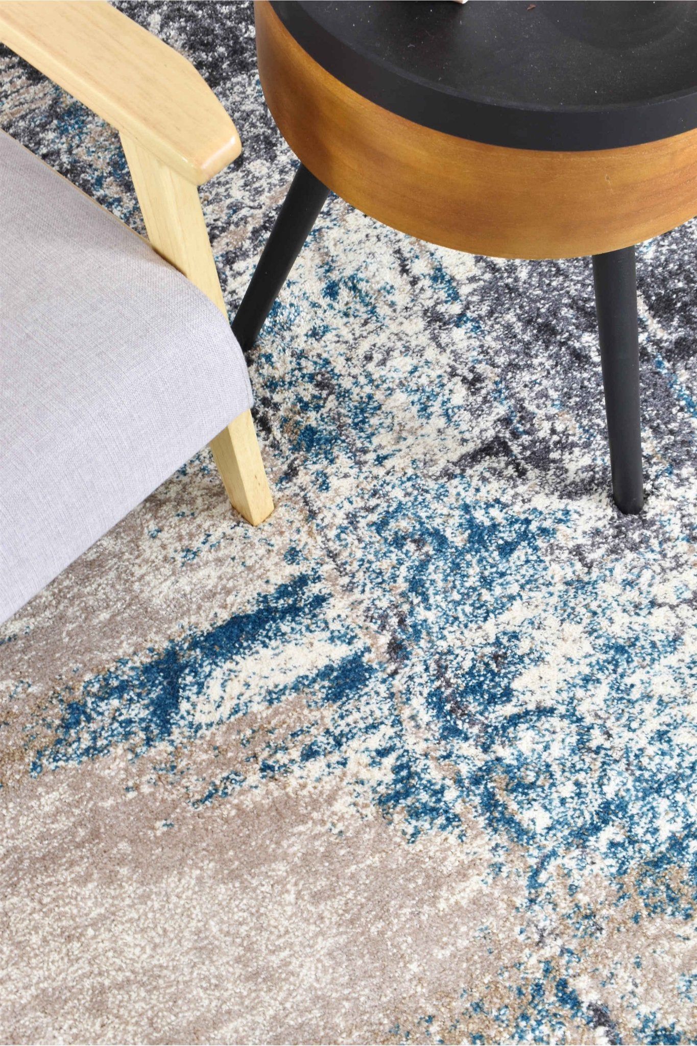 Dahlia 854 Beige Turquoise Rug - Floorsome - MODERN - MILL - B854A - BEIGE - TURQ - 120X170 - MODERN