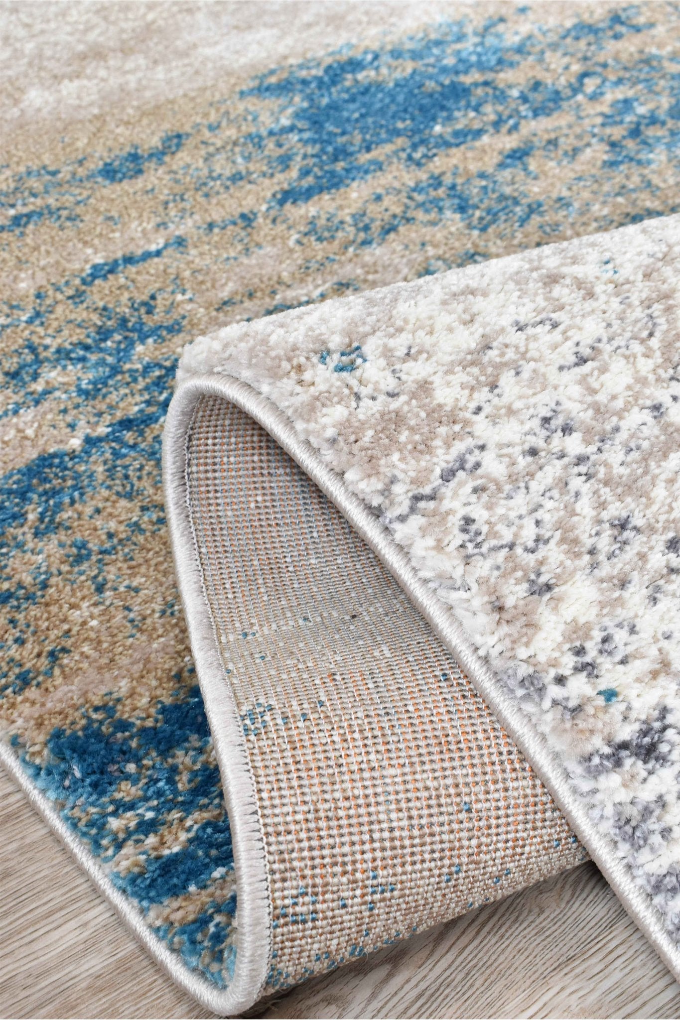 Dahlia 854 Beige Turquoise Rug - Floorsome - MODERN - MILL - B854A - BEIGE - TURQ - 120X170 - MODERN