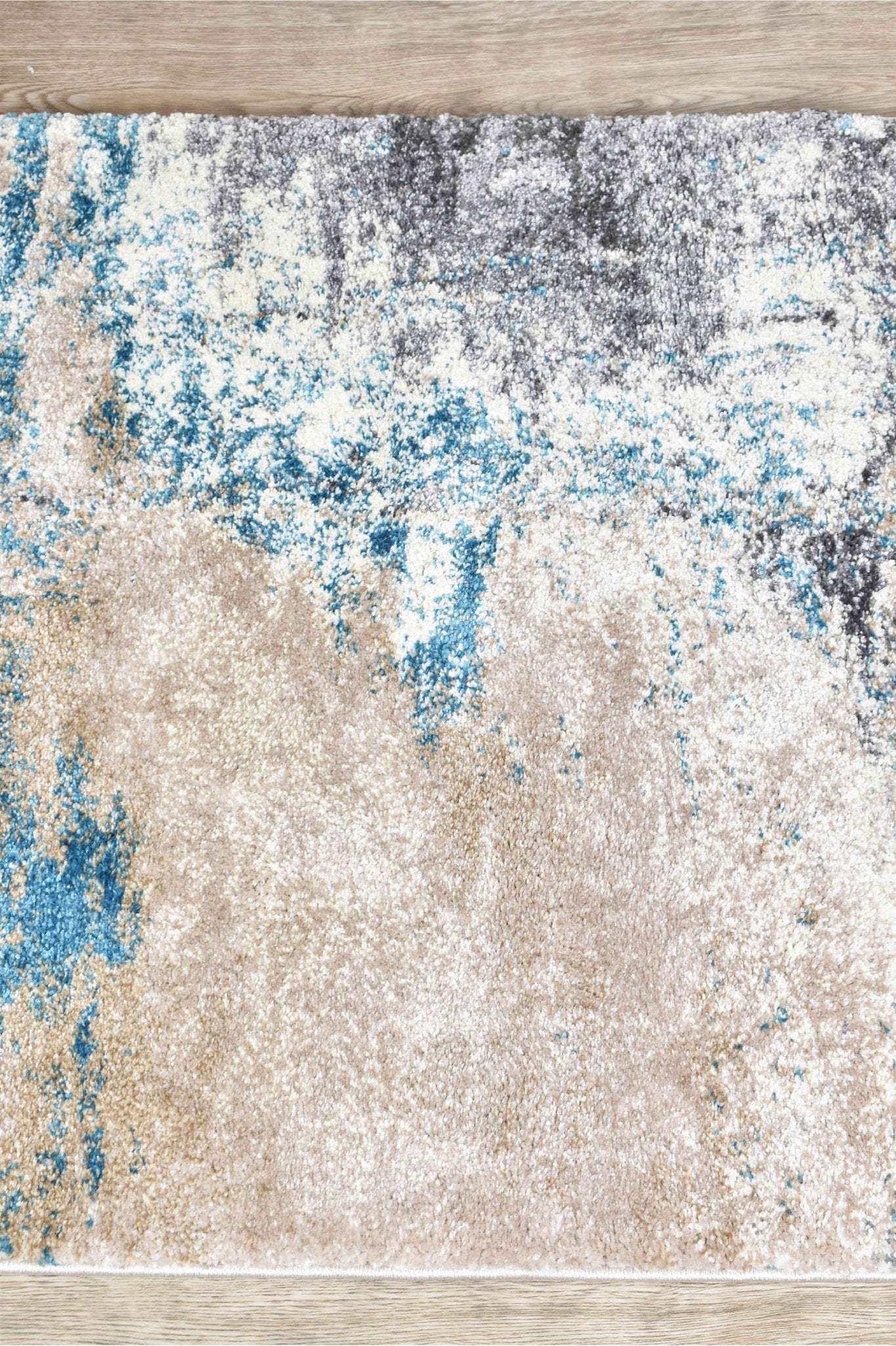Dahlia 854 Beige Turquoise Runner - Floorsome - RUNNER - MILL - B854A - BEIGE - TURQ - 80X300 - RUNNER