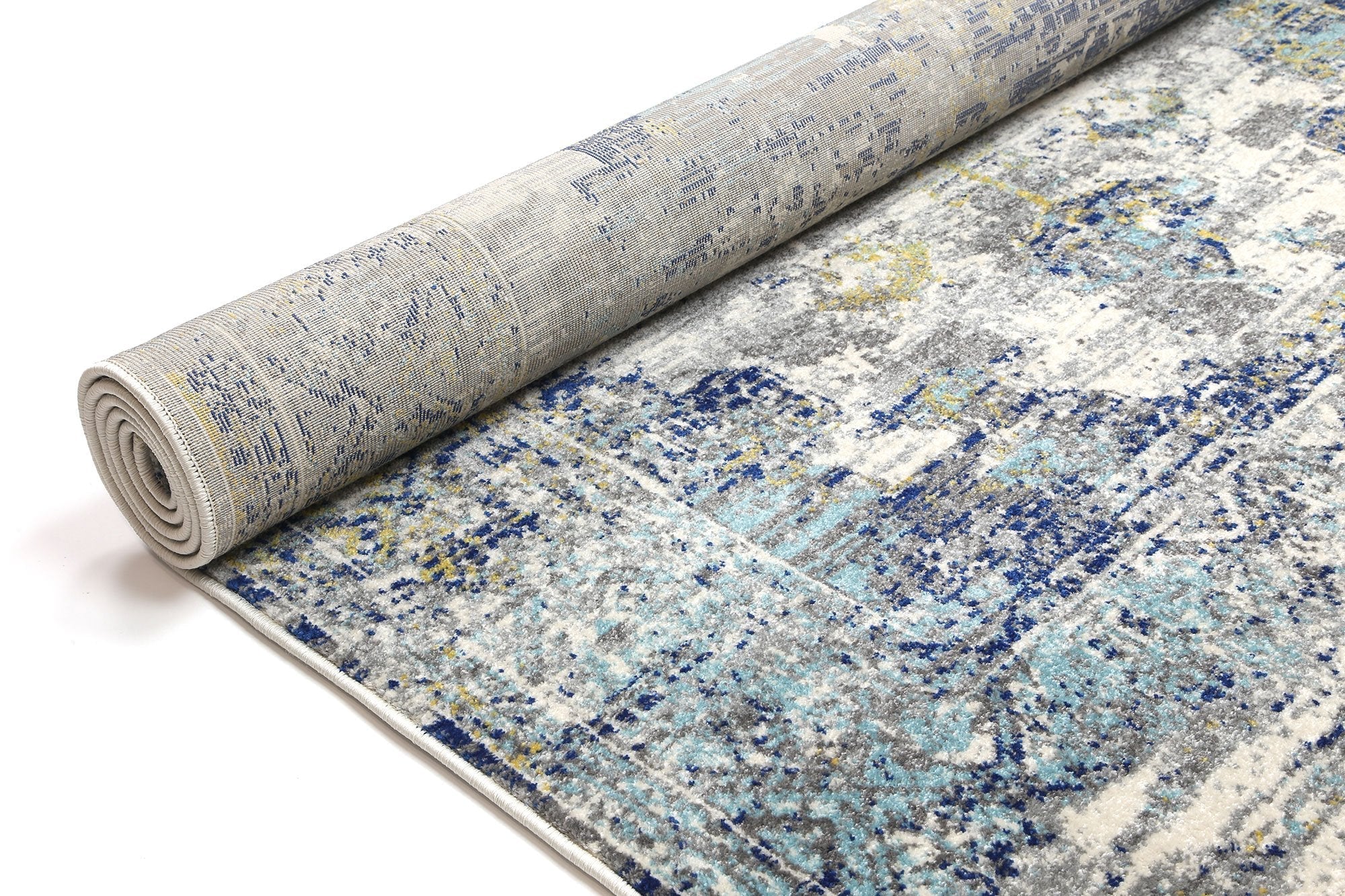 Delicate Blue Green Distressed Rug - Floorsome - Modern Rugs - DELI160DELI02 - Modern Rugs