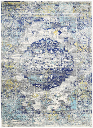 Delicate Blue Green Distressed Rug - Floorsome - Modern Rugs
