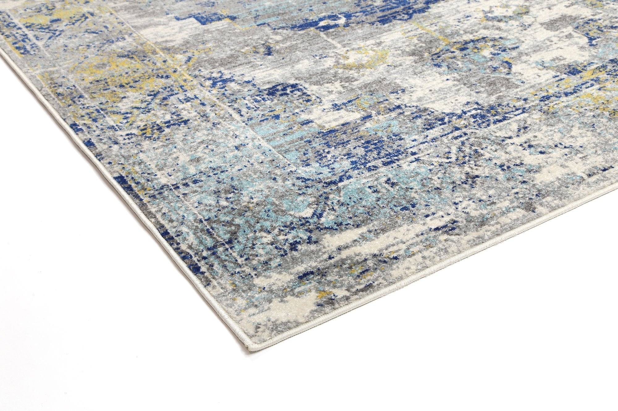Delicate Blue Green Distressed Rug - Floorsome - Modern Rugs - DELI160DELI02 - Modern Rugs