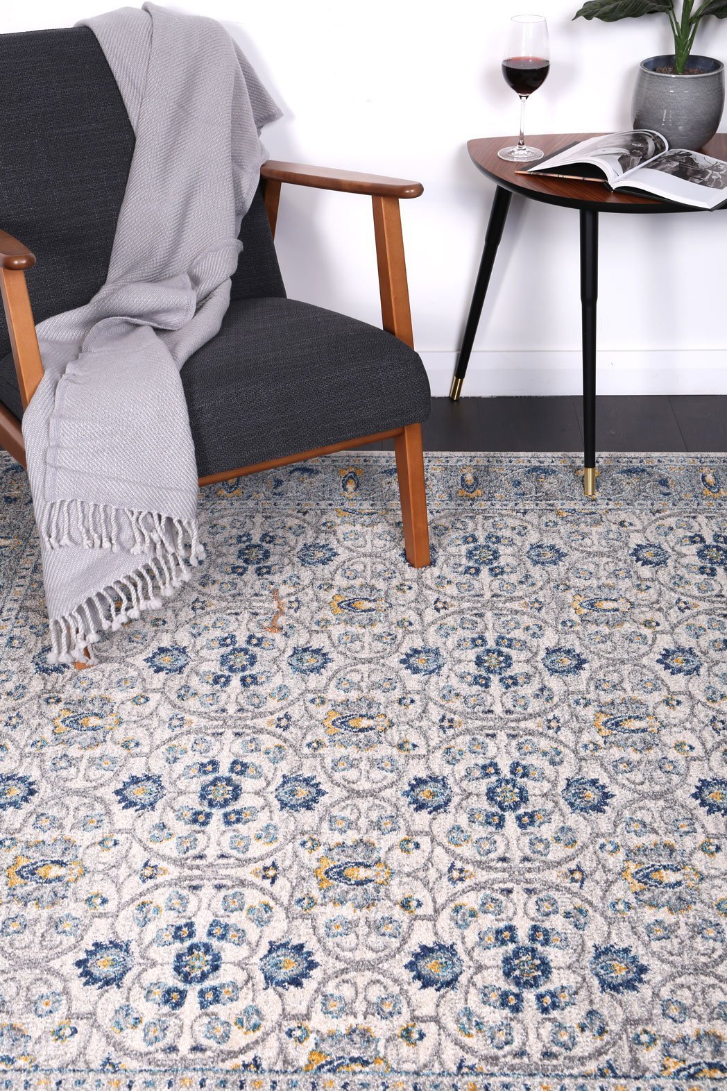 Delicate Blue Green Oriental Rug - Floorsome - Modern Rugs - DELI160DELI03 - Modern Rugs
