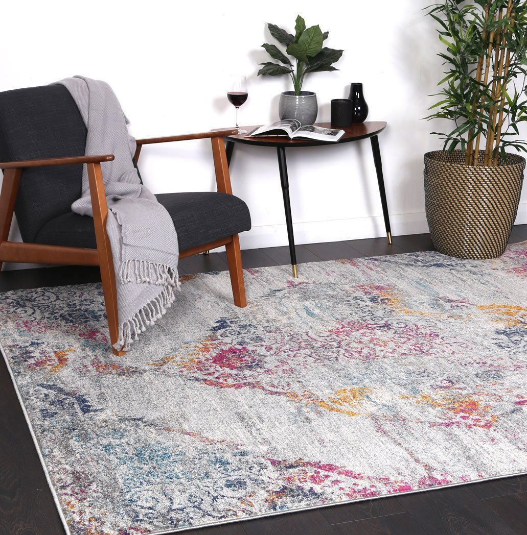 Delicate Multi Grey Oriental Rug - Floorsome - Modern Rugs - DELI160DELI01 - Modern Rugs