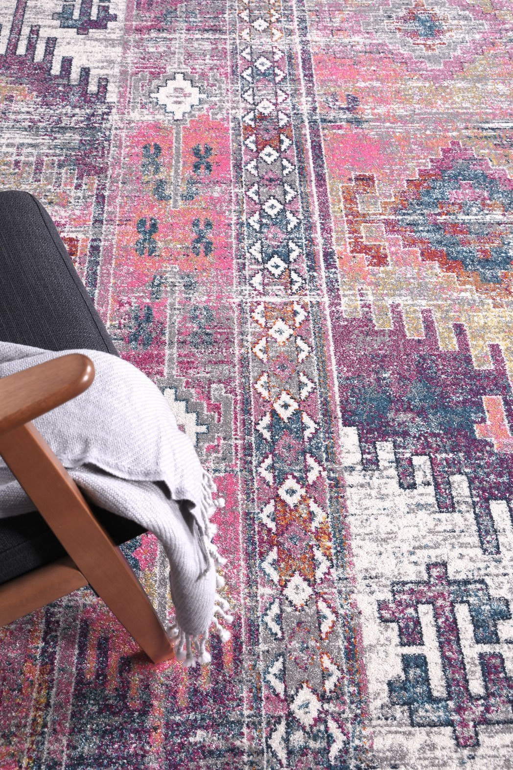Delicate Multi Pastel Modern Rug - Floorsome - Modern Rugs