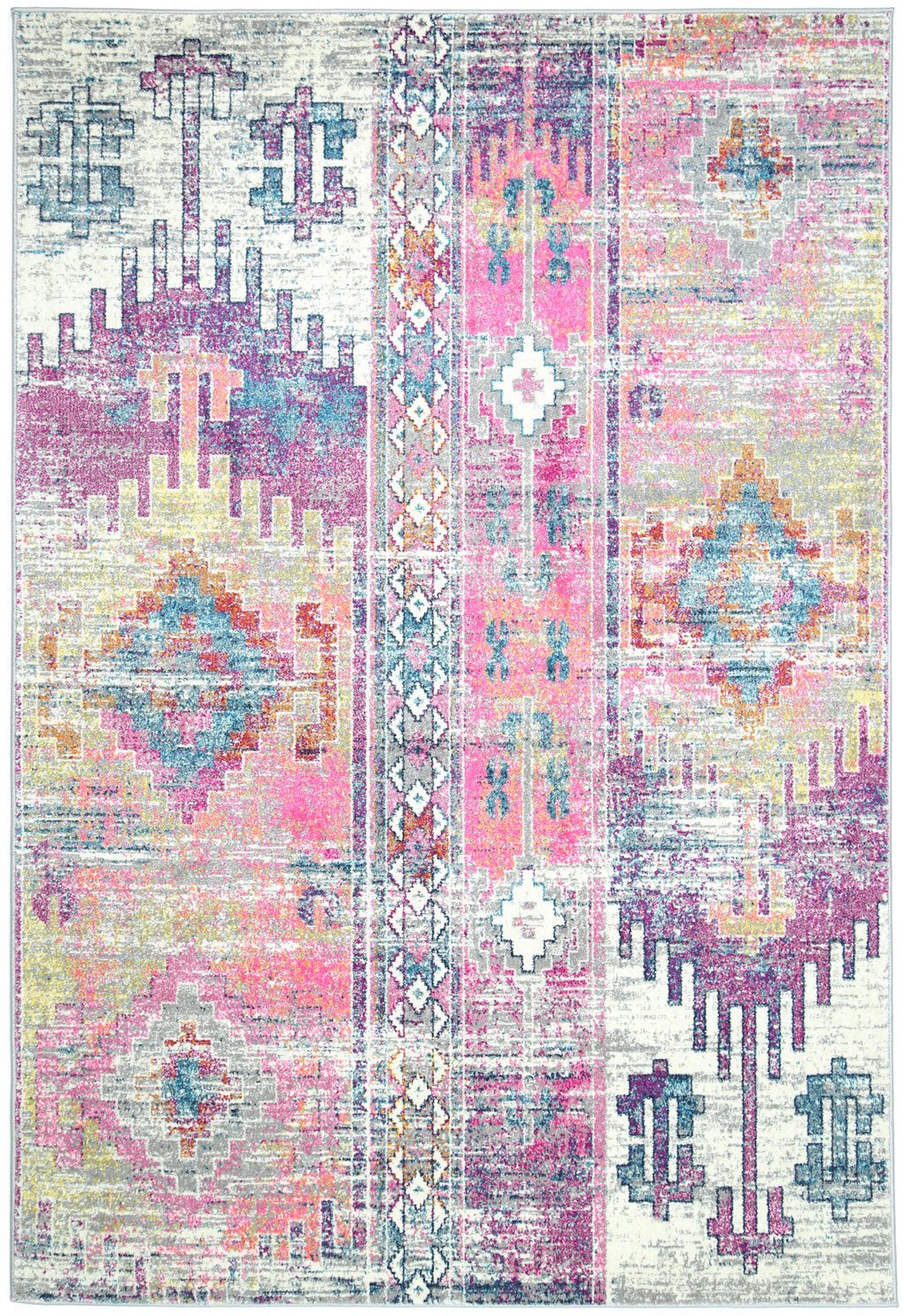 Delicate Multi Pastel Modern Rug - Floorsome - Modern Rugs