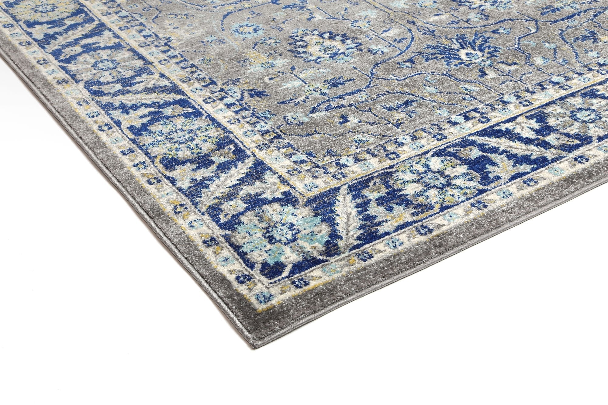 Delicate Navy Blue Oriental Rug - Floorsome - Traditional - DELI160DELI05 - Traditional