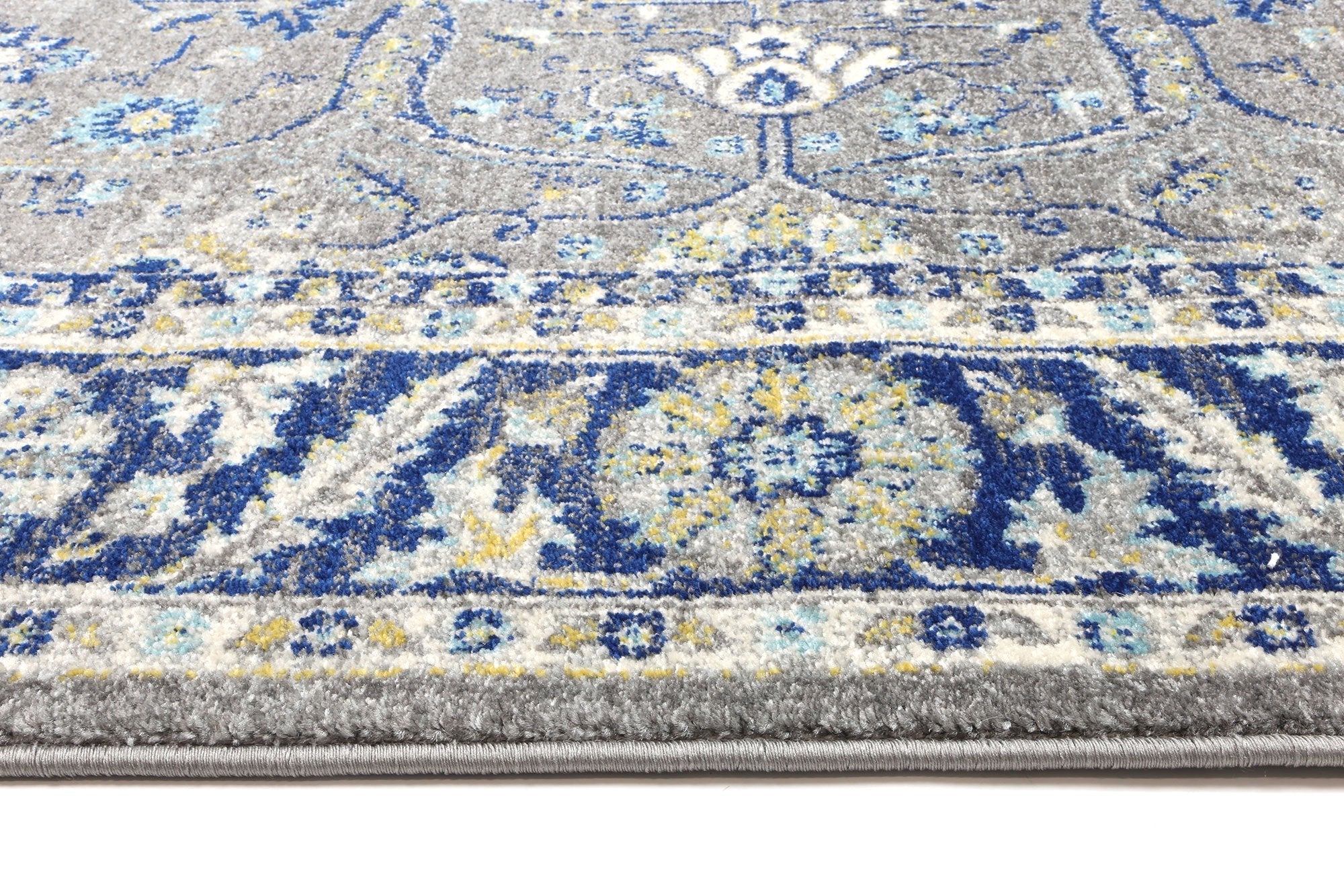 Delicate Navy Blue Oriental Rug - Floorsome - Traditional - DELI160DELI05 - Traditional