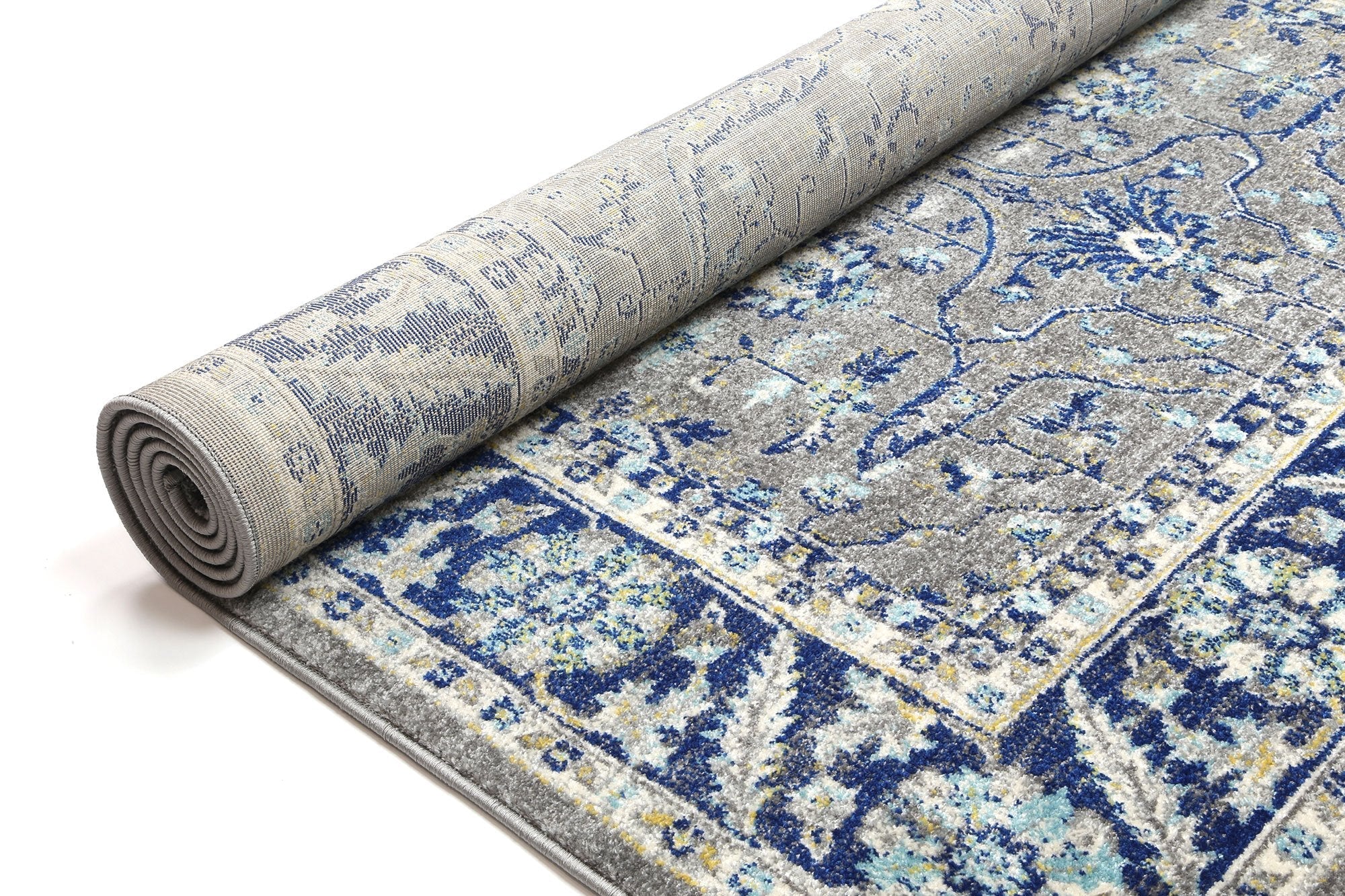 Delicate Navy Blue Oriental Rug - Floorsome - Traditional - DELI160DELI05 - Traditional