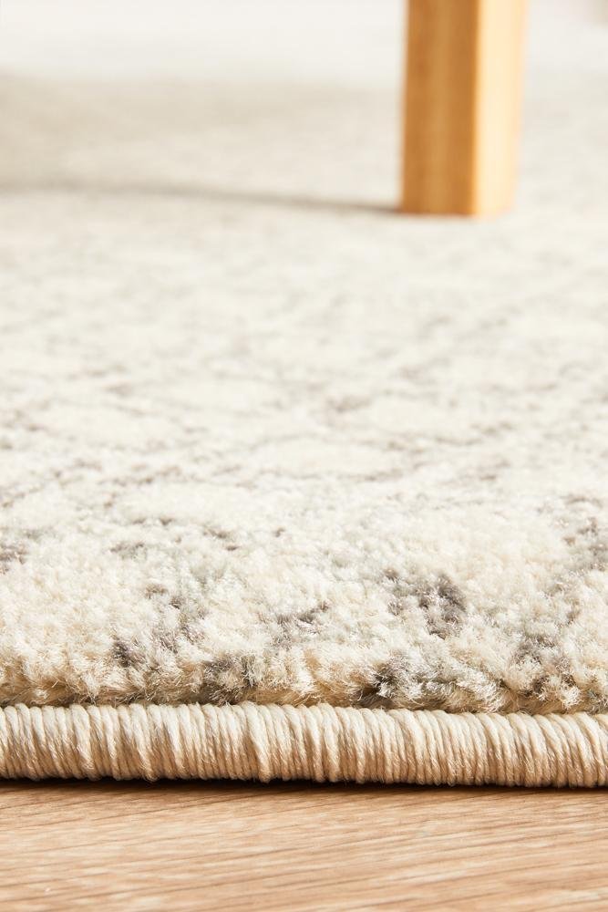 Diamond Grey Transitional Round Rug - Floorsome - Modern - EVO - 265 - GREY - 150X150 - Modern