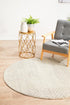 Diamond Grey Transitional Round Rug - Floorsome - Modern - EVO - 265 - GREY - 150X150 - Modern