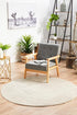 Diamond Grey Transitional Round Rug - Floorsome - Modern - EVO - 265 - GREY - 150X150 - Modern
