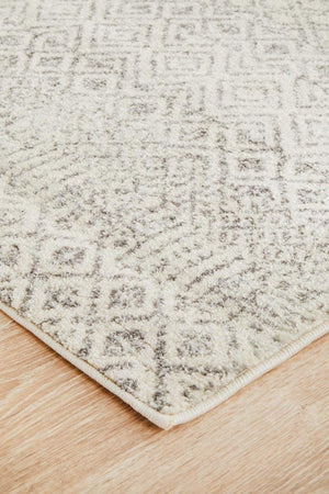 Diamond Grey Transitional Runner Rug - Floorsome - Modern
