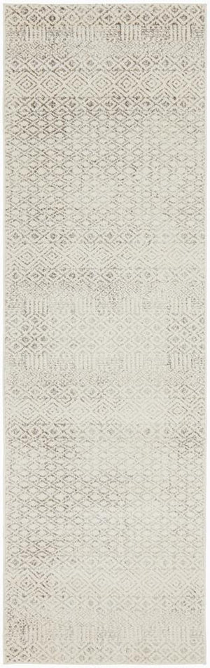 Diamond Grey Transitional Runner Rug - Floorsome - Modern