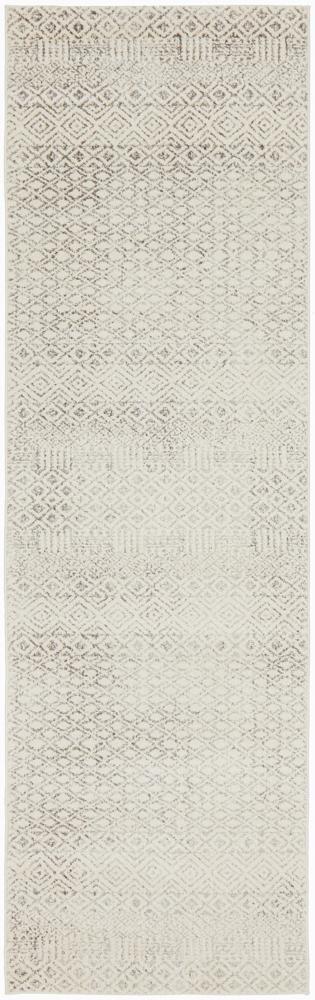 Diamond Grey Transitional Runner Rug - Floorsome - Modern - EVO - 265 - GREY - 300X80 - Modern