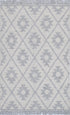 Diego Geometric Grey Wool Rug - Floorsome - Area Rug - DIEG16004LGRE - Area Rug